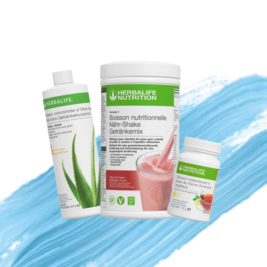 Pack Petit Déjeuner (Formula 1 + Thé + Boisson Aloé)